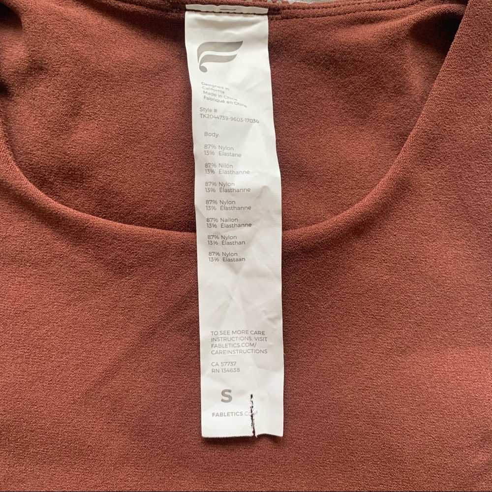 Fabletics Halter Tank Top, Color: Rust Pattern On… - image 3